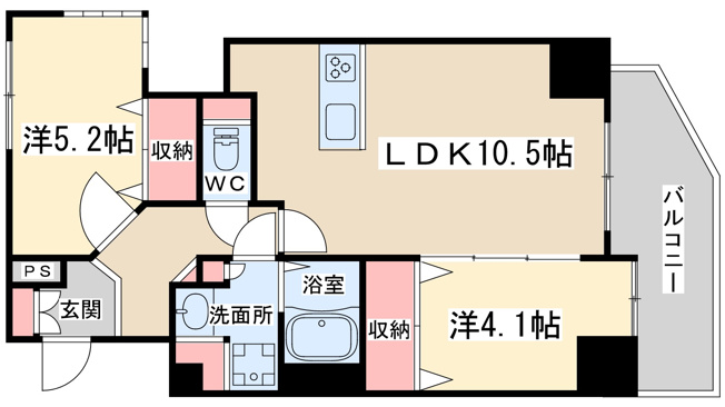 【間取り】 | プレサンス天満橋チエロ