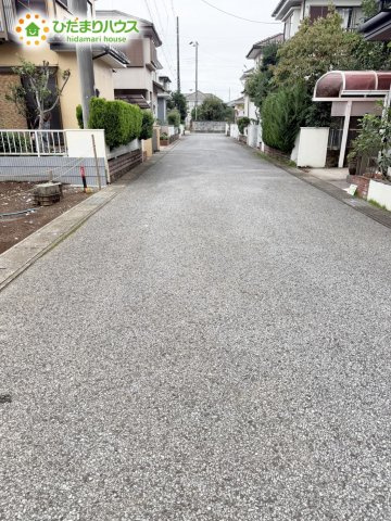 野田市花井250番　売地　45坪の前面道路含む現地写真