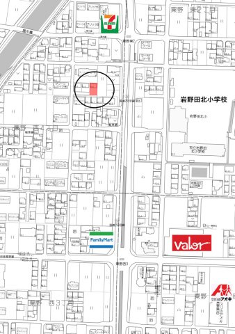中古住宅　粟野西4丁目の地図