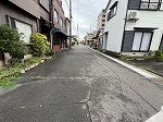 土地　鏡島精華1丁目の前面道路含む現地写真|東道路