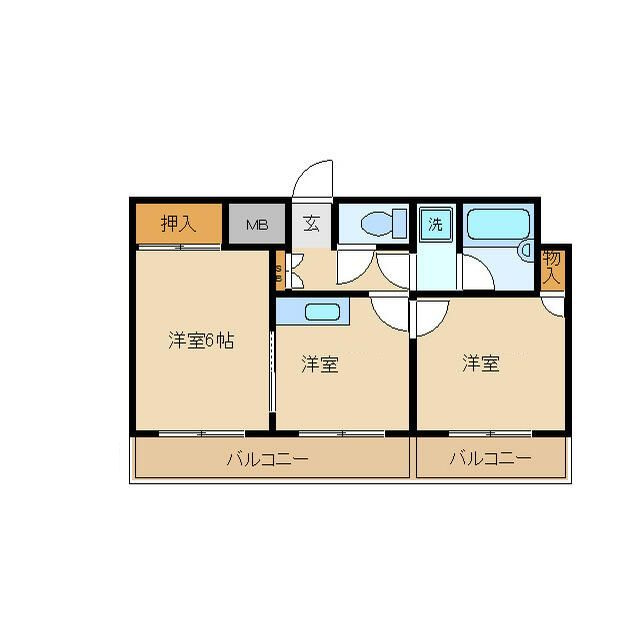 ソシアルマンションの間取り|間取りです。