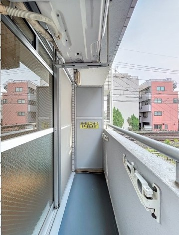 杉並区井草２丁目の賃貸マンションのバルコニー