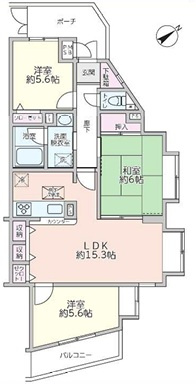 駅徒歩12分で、新耐震で、3LDKで、リフォームされてて、この価格！？いいんですか～いいんですか～こんなに良い物件でいいんですか～♪な【リフォーム／NICアーバンハイム保土ヶ谷】の間取り