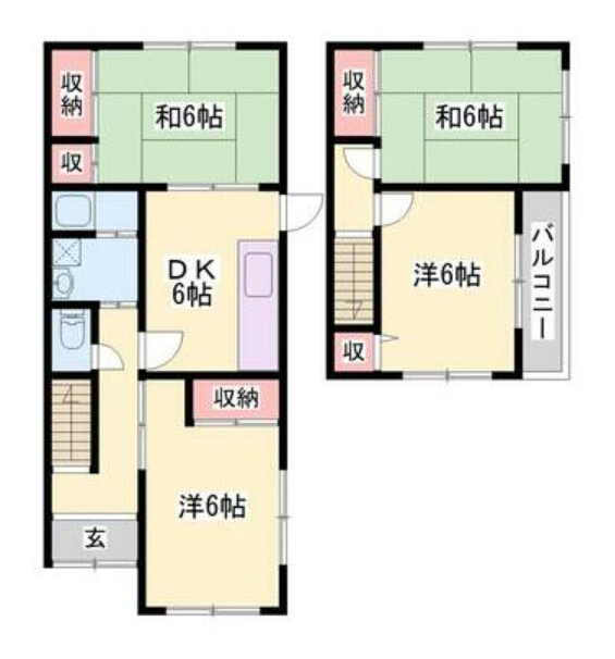 伊伝居戸建の間取り
