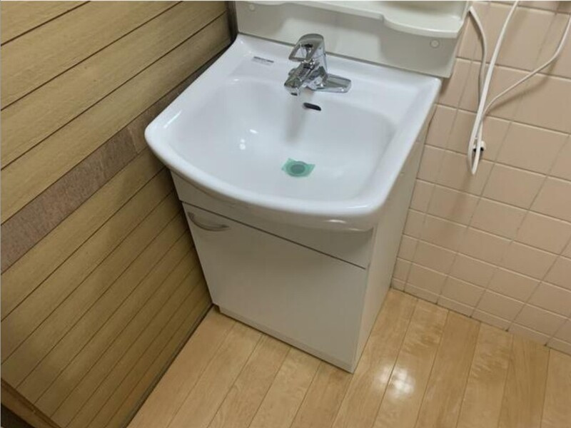 伊伝居戸建の洗面所