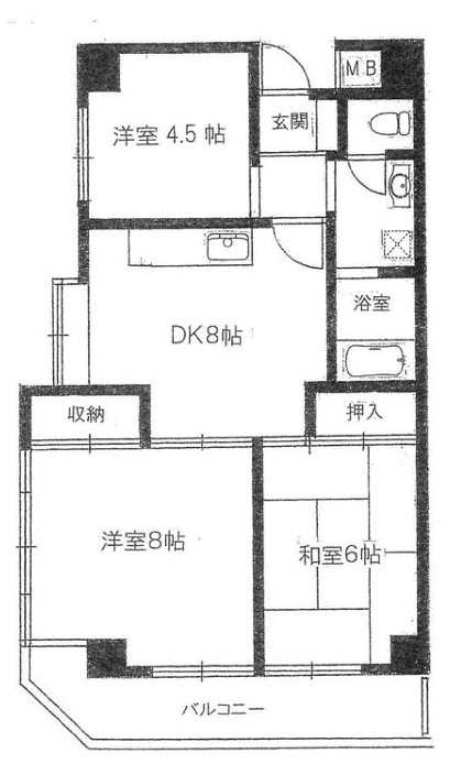 ベルメゾンの間取り