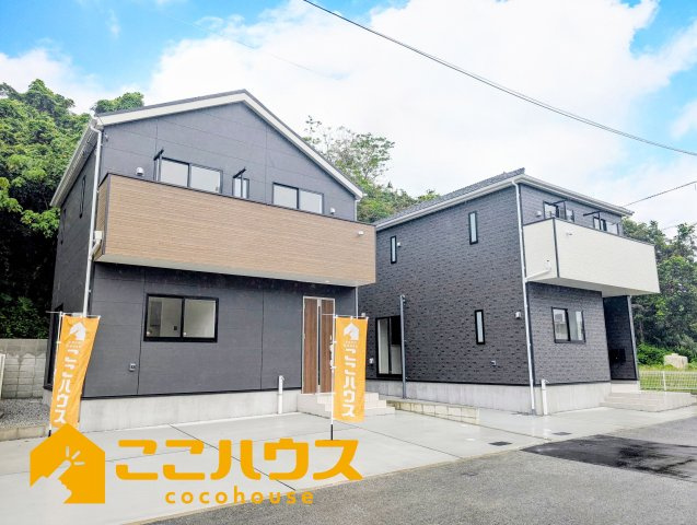 浦添市西原第6　クレイドルガーデン　新築戸建て　全2棟　2号棟の外観|防犯カメラも付いたセキュリティの高いお家です！