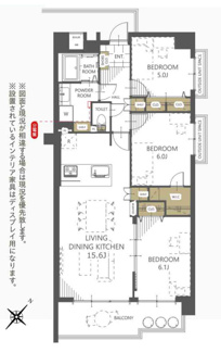 【間取り】 | ハイラーク入間 | 3LDK＋WIC／専有面積:73.95ｍ2／バルコニー面積:10.00ｍ2