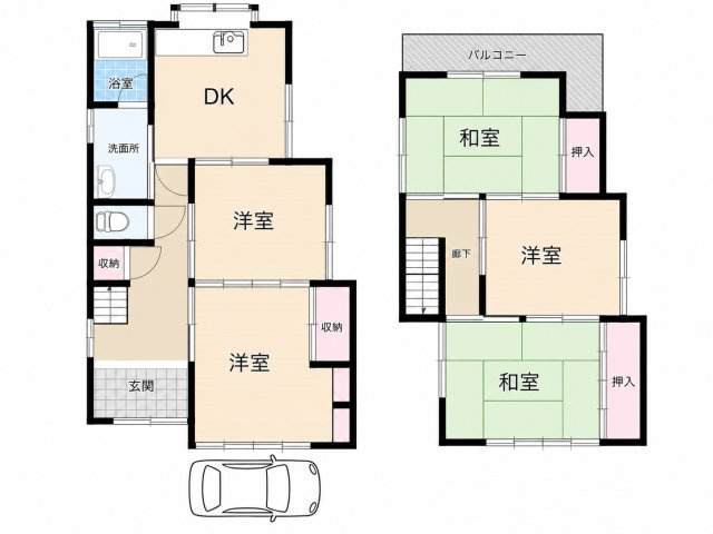 SHS戸建借家の間取り
