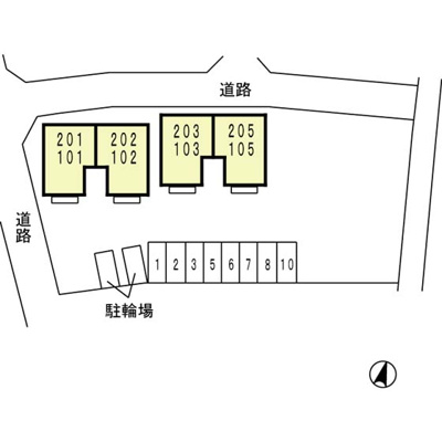 【区画図】 | モア エクレール　Ｂ棟