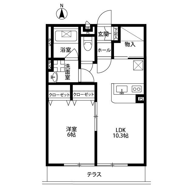 アムールD棟の間取り