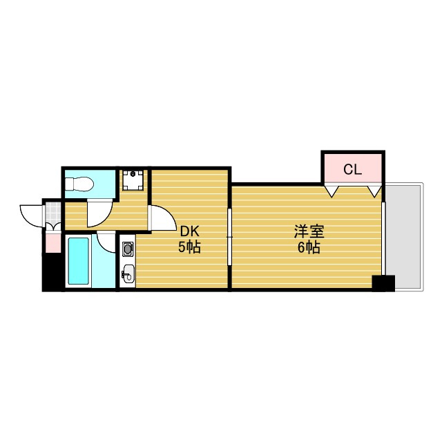 サウスフラットの間取り