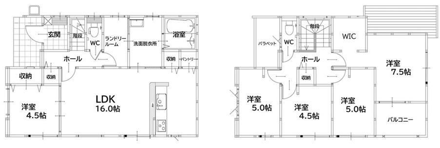 福岡市早良区梅林6丁目2期　1号棟の間取り