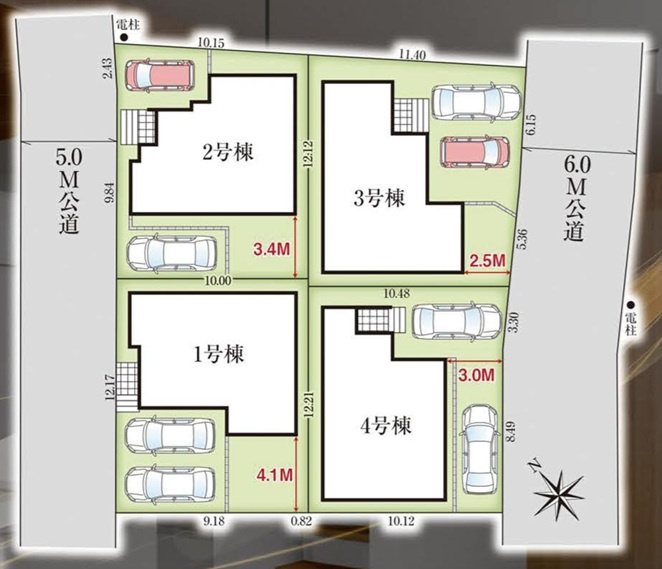 グラファーレ千葉市稲毛区宮野木町28期の区画図