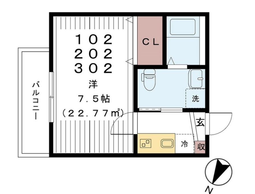 AJ八潮の間取り
