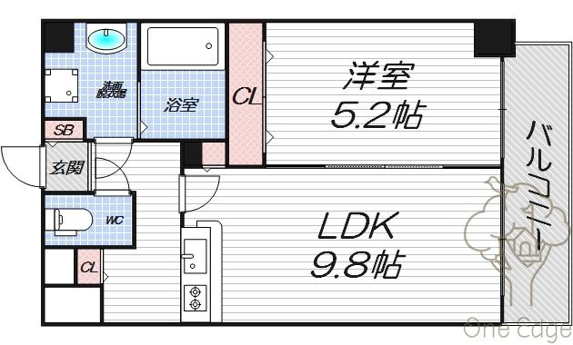 アーバネックス南森町の間取り