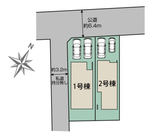 【区画図】 | □■平塚市御殿1丁目 新築戸建 全2棟【2号棟】■□