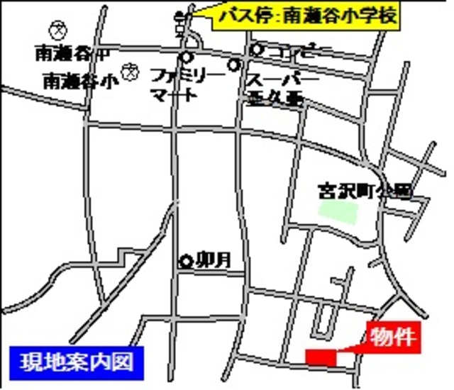 シティハイム　ササヤマＣの地図|閑静な住環境