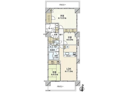 【間取り】 | エスタテラ湘南台オーシャンコート