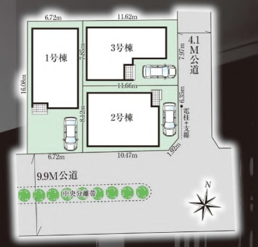 グラファーレ船橋市二宮１丁目4期の区画図