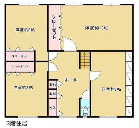 東成区東今里店舗付住宅の間取り