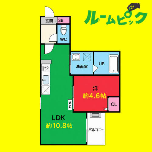 Jack ichibanⅡ　名古屋市賃貸　仲介手数料無料の間取り