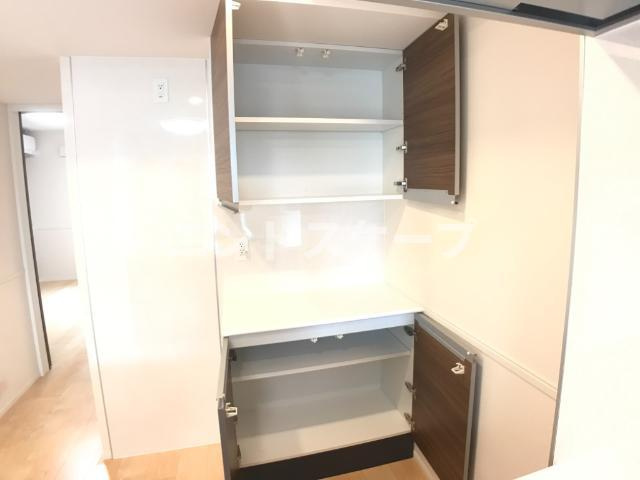 ベルモーロＤの設備|キッチン収納
高崎、前橋のお部屋探しはエンドスケープまで！お客様の理想お聞かせ下さい♪