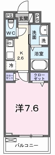 ルポ舞子弐番館の間取り