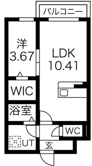 エスグランデ中崎町の間取り