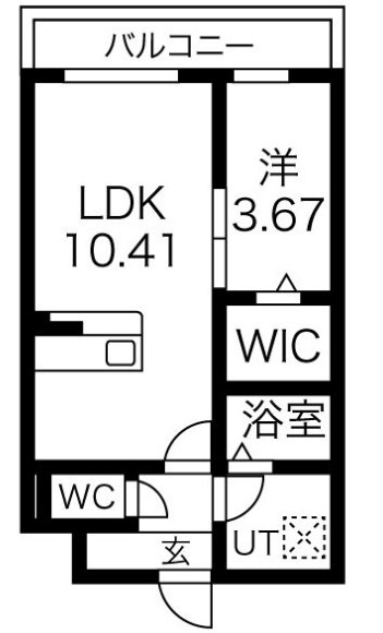 エスグランデ中崎町の間取り
