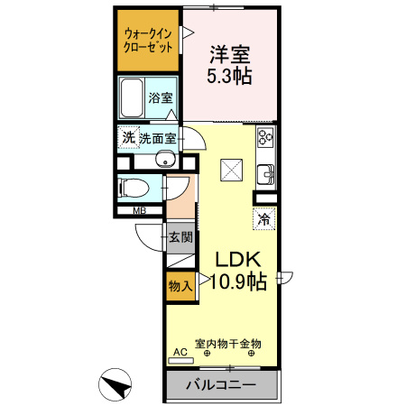 クロシェット町田の間取り