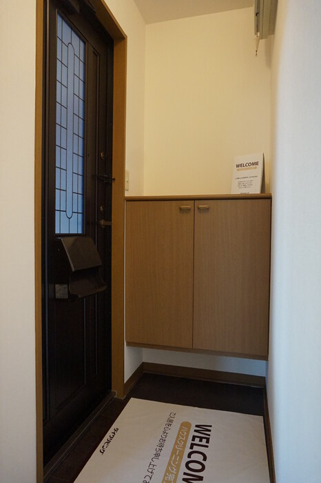 福の本ランダの玄関|玄関、シューズボックス