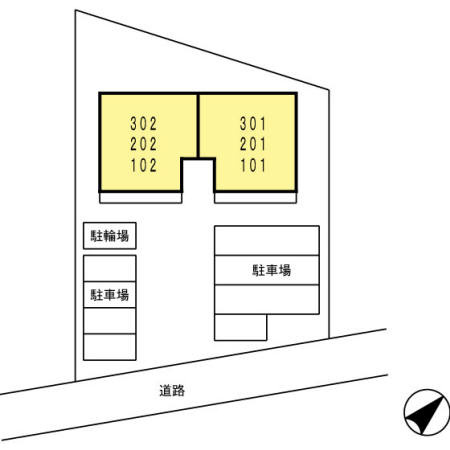 リヴァーレの駐車場