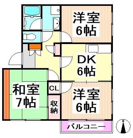 ブッシュクローバーの間取り