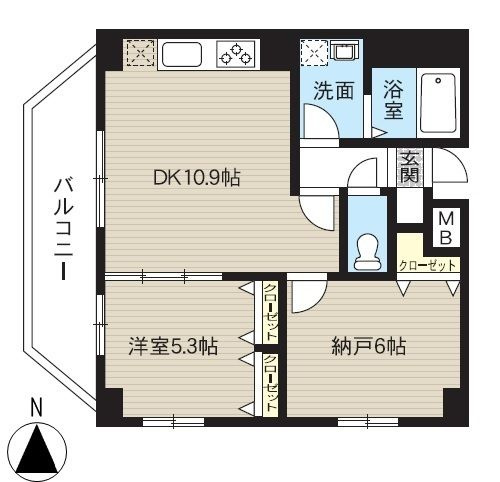 カルム日暮里レジデンスの間取り