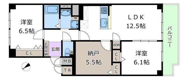 【間取り】 | シーアイハイツ南千里C棟 | エイブルにて取扱い可能な住宅ローンは、全部で10種類以上！お客様にピッタリの住宅ローンを当社のFPよりご案内させて頂きます。住宅ローンのご相談だけでも、お気軽にご相談下さいませ。