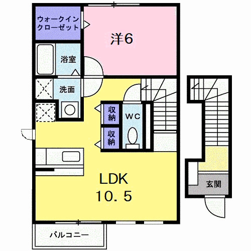 ネムス　Ｃの間取り