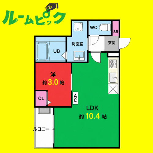 Jack atsutakoshinⅤ　名古屋市賃貸　仲介手数料無料の間取り