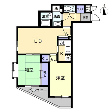 セザール石川台の間取り