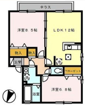 メゾン・ラフィーネAの間取り