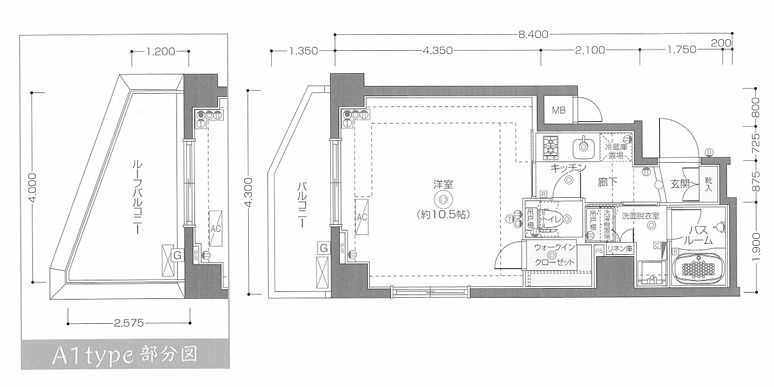ZOOM新宿夏目坂EASTの間取り