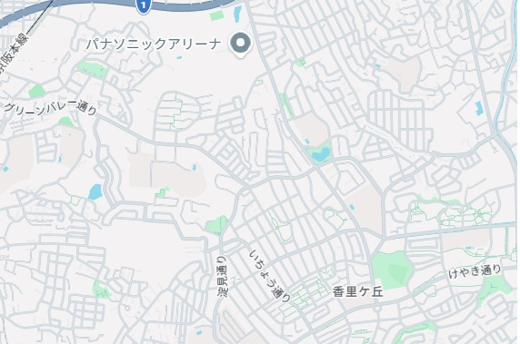 枚方市香里ケ丘８丁目　第８期　新築一戸建ての地図