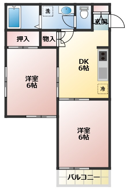 アメニティタシロの間取り