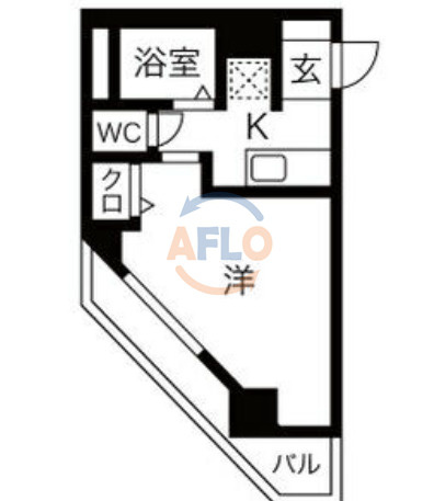 ハーバーライフ市岡の間取り