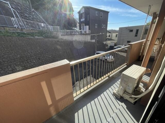 池田マンション３号棟のバルコニー
