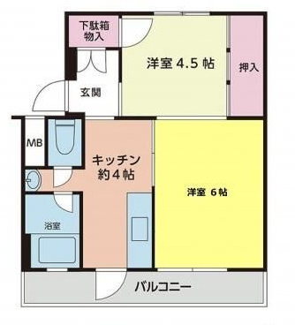 池田マンション３号棟の間取り