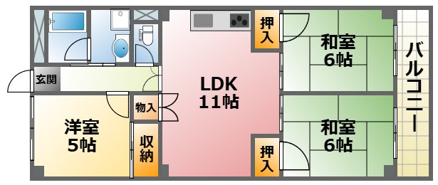 パークサイド武庫川の間取り