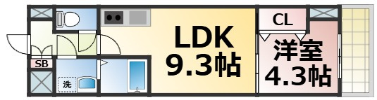 【間取り】 | グランパシフィック北巽　仲介手数料無料