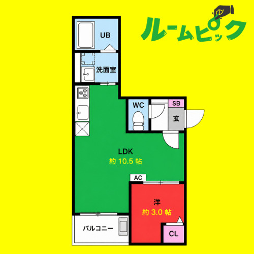 Jack atsutakoshinⅣ　名古屋市賃貸　仲介手数料無料の間取り