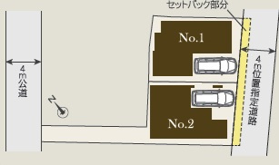 千葉市稲毛区黒砂４丁目４０９②の区画図